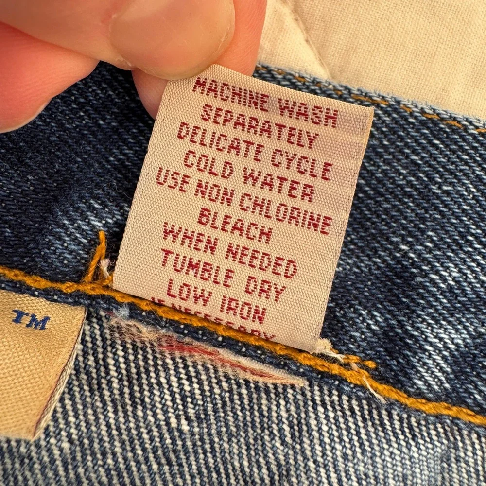 Jitterbug Ranch Denim Maxi Skirt Blue Cotton L Long Jean‎ Skirt Western Pocket - Picture 5 of 11